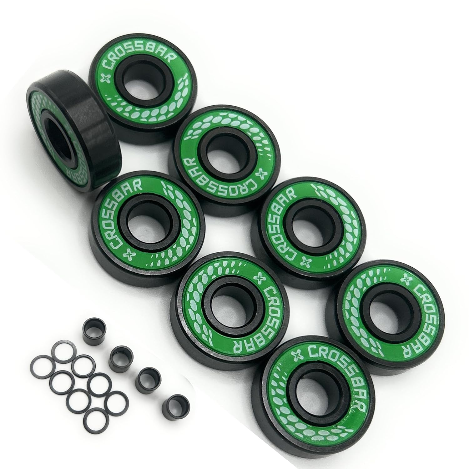 Crossbar Blitz Inline Skate Bearings with Spacers and Washers